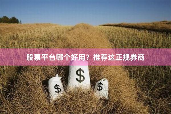 股票平台哪个好用？推荐这正规券商